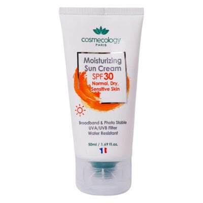 کرم ضد آفتاب مرطوب کننده SPF30 کاسمکولوژی مناسب انواع پوست