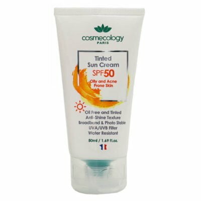 کرم ضد آفتاب رنگی SPF50 فاقد چربی کاسمکولوژی