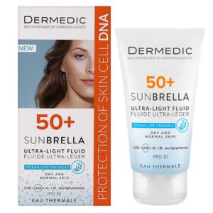 کرم ضد آفتاب درمدیک پوست خشک و نرمال SPF50