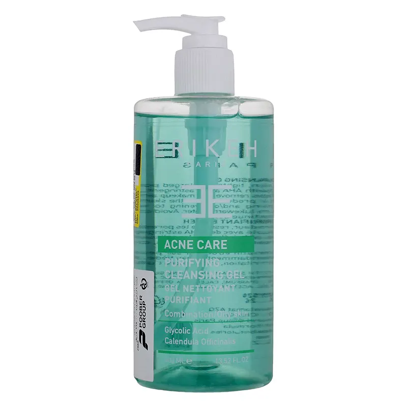 Erikeh Purifying Cleansing Gel For Oily Skin 400 ml ژل شستشوی صورت اریکه مناسب پوست چرب 400 میلی لیتر